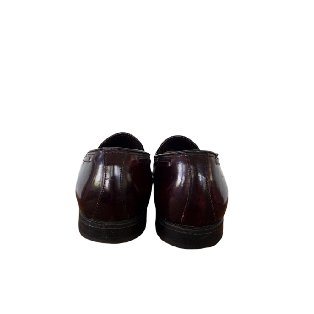 Florsheim Men's 8D Leather Tassel Wing Tip Almond Toe Dress Shoes - Picture 4 of 13